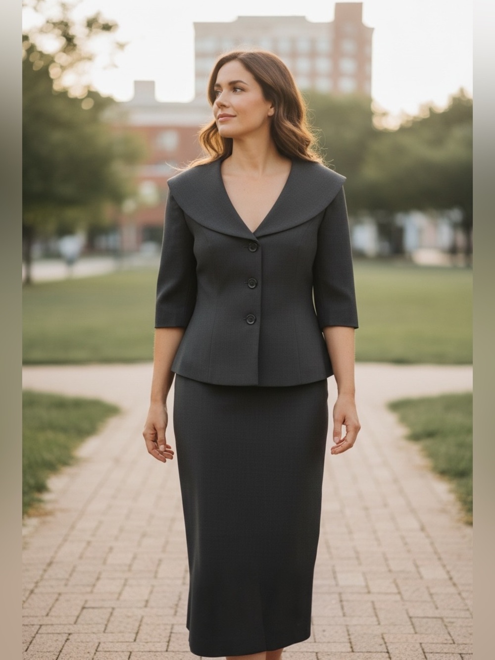 NWT Isabella Women's 16W 2Pc Skirt Suit Set Jacket Blazer with Matching Skirt